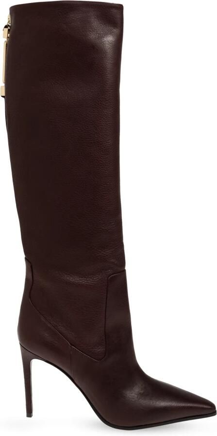 Dsquared2 Leren Laarzen met Hak tot op de Knie