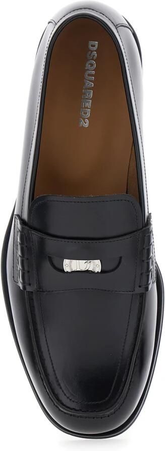 Dsquared2 Zwarte Leren Sandalen met Gestikte Details - Foto 2