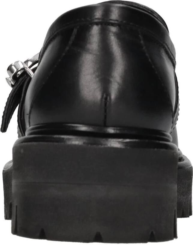 Dsquared2 Zwarte leren loafers met metalen gesp - Foto 3