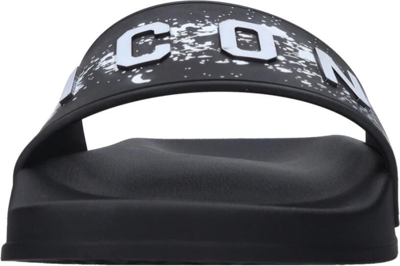 Dsquared2 Zwarte platte schoenen Slides & Thong Black Heren - Foto 3