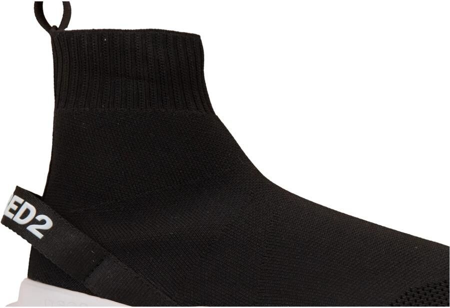 Dsquared2 Fly High Top Sneakers met Stretch Gebreid Bovenwerk Black Heren - Foto 3