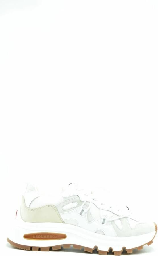 Dsquared2 Low-Top Sneakers Runds2 White Sneaker White in wit - Foto 3