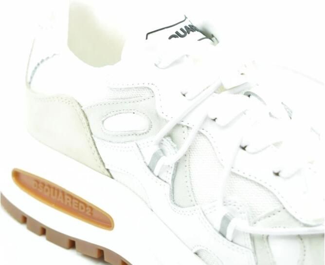 Dsquared2 Low-Top Sneakers Runds2 White Sneaker White in wit - Foto 4