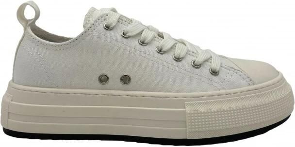 Dsquared2 Witte Sneakers Regular Fit Geschikt voor Alle Temperaturen Andere Vezels 100% White Dames - Foto 4