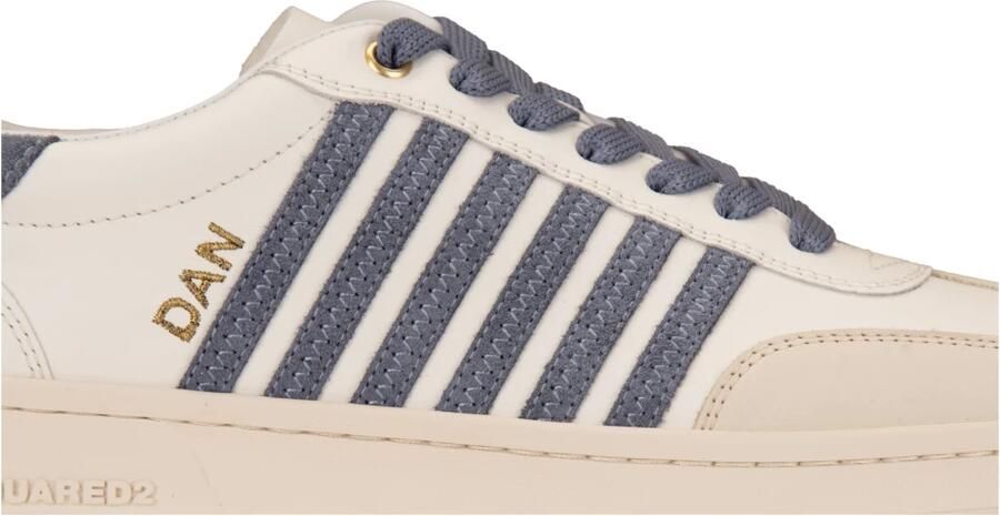 Dsquared2 Leren en suède sneakers in blauw - Foto 2