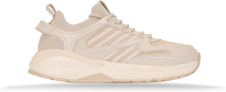 Dsquared2 Ecru Cream Panelled Low-Top Sneakers Beige Heren