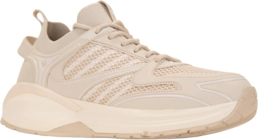 Dsquared2 Ecru Cream Panelled Low-Top Sneakers Beige Heren - Foto 3