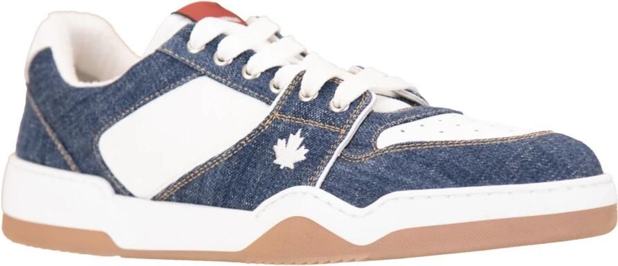 Dsquared2 Heren Spiker Sneaker Wit Jeans Multicolor - Foto 3
