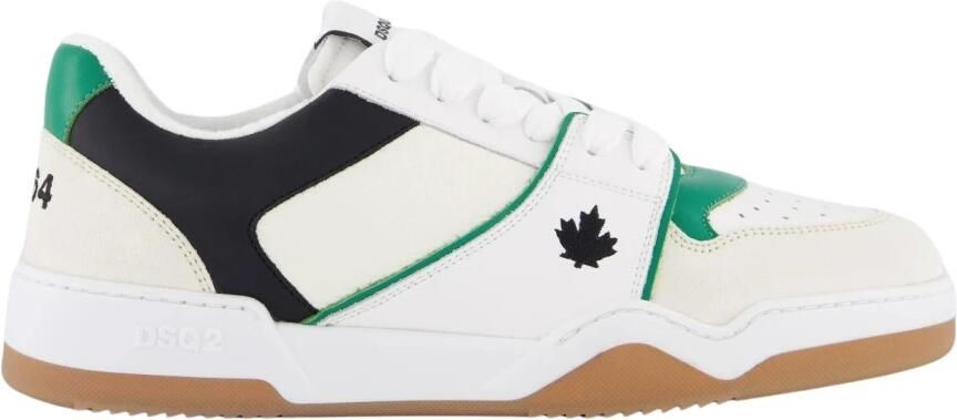 Dsquared2 Spike Sneakers Wit Groen