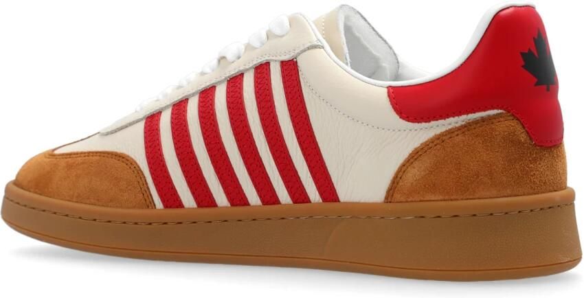 Dsquared2 Leren Gestreepte Sneakers Logo Details Multicolor Heren - Foto 4