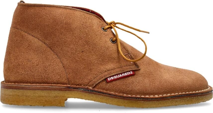 Dsquared2 Suède schoenen met veters