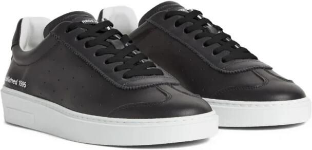 Dsquared2 Zwarte leren sneakers