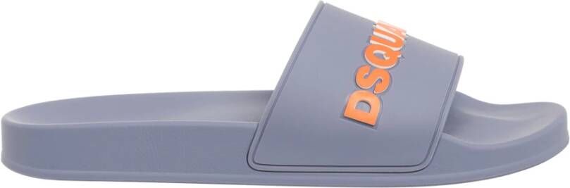 Dsquared2 Slides met logo Gray Heren