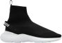 Dsquared2 Fly High Top Sneakers met Stretch Techno Gebreid Bovenwerk Black - Thumbnail 1