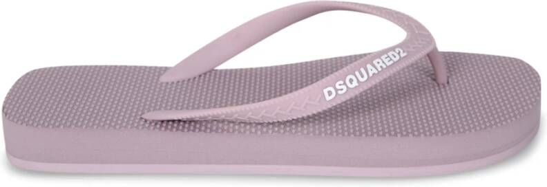 Dsquared2 Gestructureerde rubberen slippers voor de zomer
