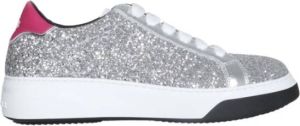 Dsquared2 Glitter Sneakers met Rubberen Zool Grijs Dames