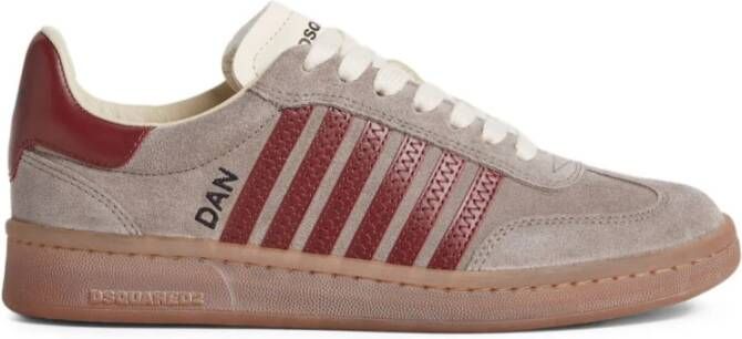 Dsquared2 Grijze en Bordeaux Sneakers voor Heren
