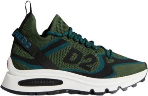 Dsquared2 Groene Logo Sneaker Multicolor Heren