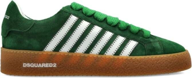 Dsquared2 Groene Suède Lage Sneakers