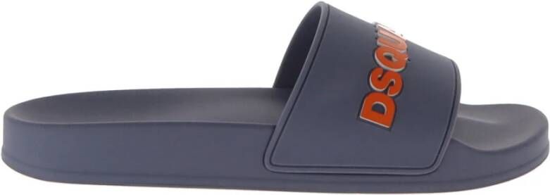 Dsquared2 Heren Print Slippers Grijs Lente Zomer