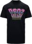 Dsquared2 Heren Slip-On T-Shirt met Ribboorden - Thumbnail 1