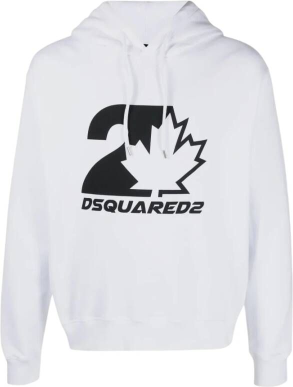 Dsquared2 Hoodie met Ribboord en chetten