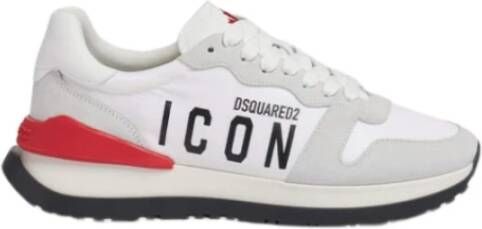 Dsquared2 Icon Leren en Nylon Sneakers Multicolor Heren