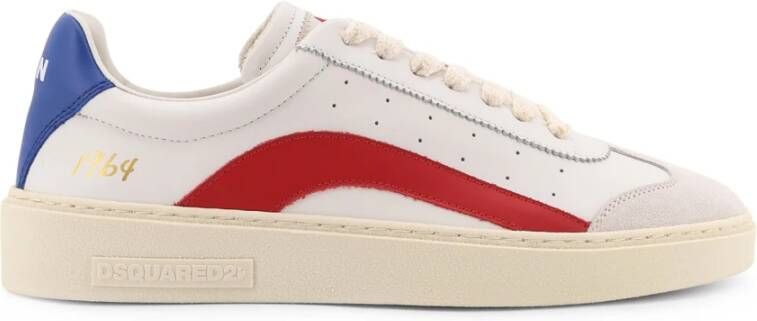 Dsquared2 Italiaanse leren sneakers met logo