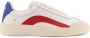 Dsquared2 Italiaanse leren sneakers met logo - Thumbnail 1