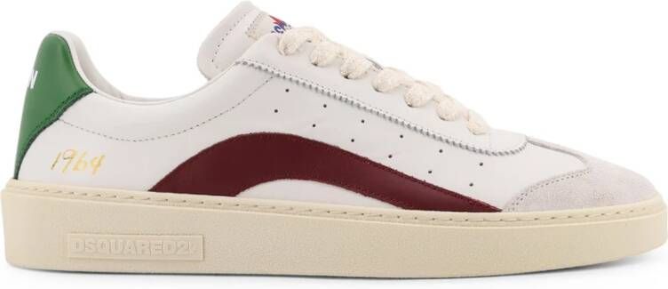 Dsquared2 Italiaanse leren sneakers met logodetail
