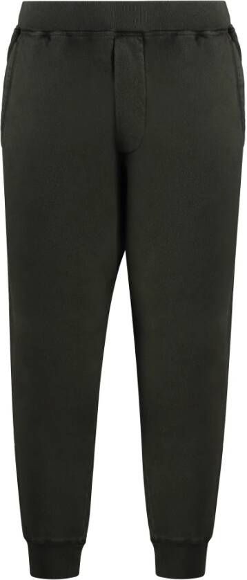Dsquared2 Katoenen joggingbroek met geribbelde enkelboorden