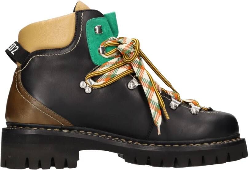 Dsquared2 Hiker Style Laced Boots Zwart Heren