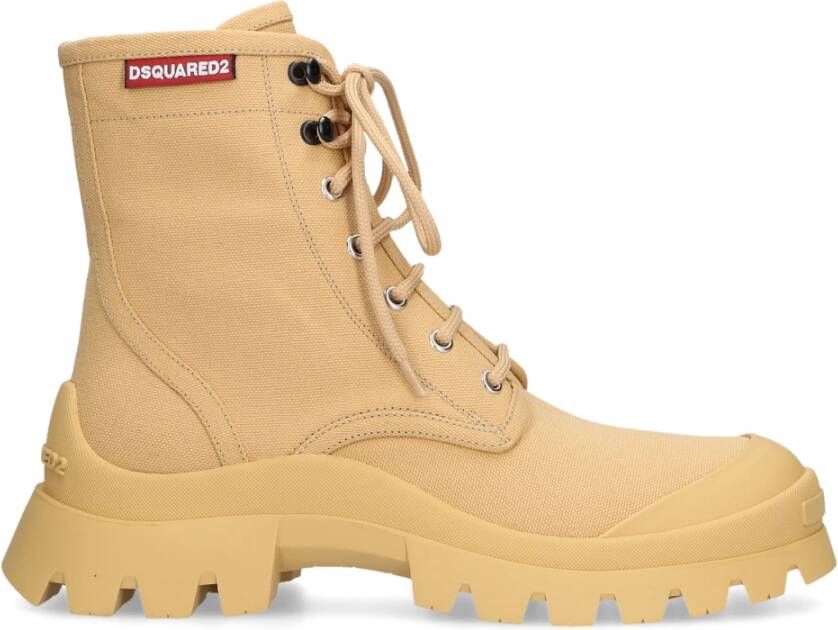 Dsquared2 Lace-up Boots Beige Dames