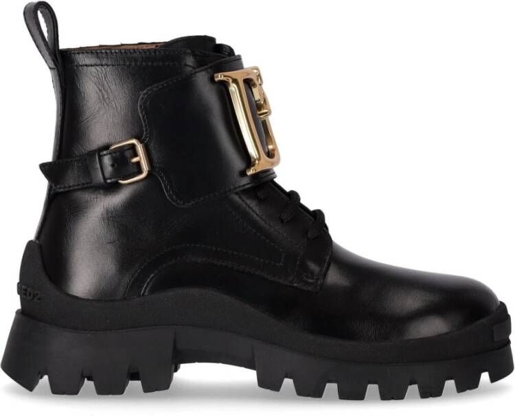 Dsquared2 D2 Statement biker boot van kalfsleer