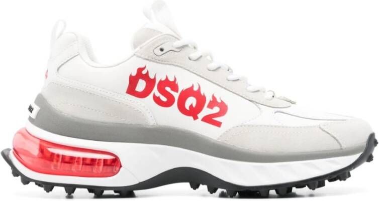 Dsquared2 Lace-Up Chunky Rubber Sneakers