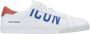 Dsquared2 Leren Vetersneakers Icon Brand White Heren - Thumbnail 1