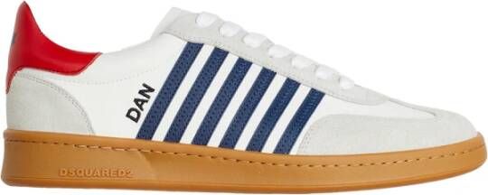 Dsquared2 Lage Sneaker met Contrastband White Heren