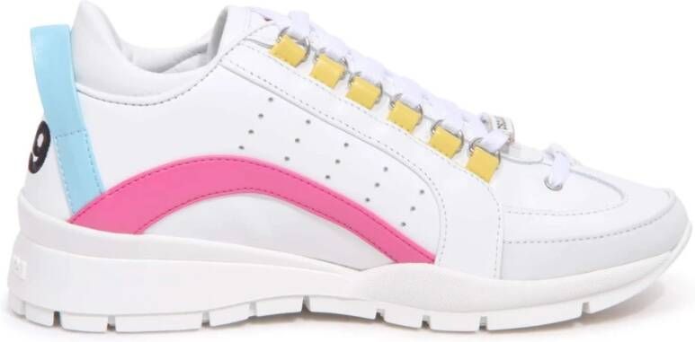 Dsquared2 Legendarische Wit-Roze-Lichtblauwe Schoenen