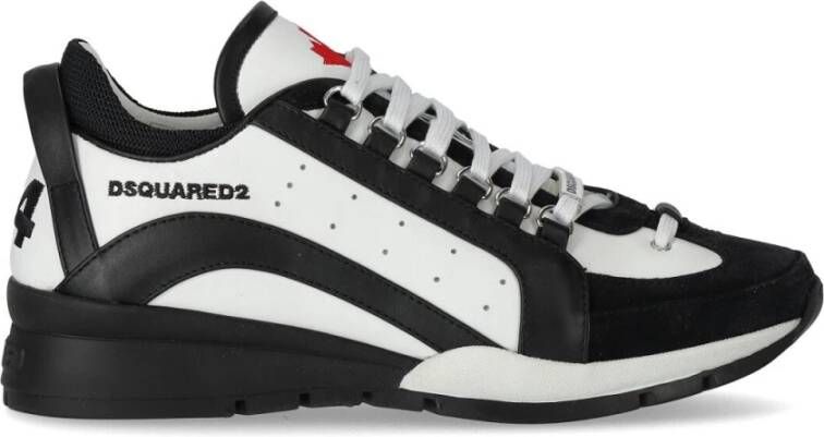 Dsquared2 Legendarische Wit Zwart Sneaker Wit Heren