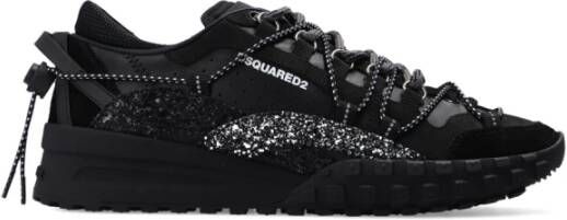 Dsquared2 Trendy Lace-Up Low Top Sneakers Black Dames