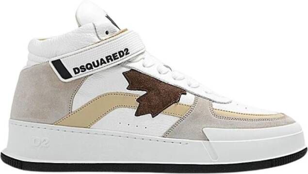 Dsquared2 Leren en Suède Heren Sneakers White Heren