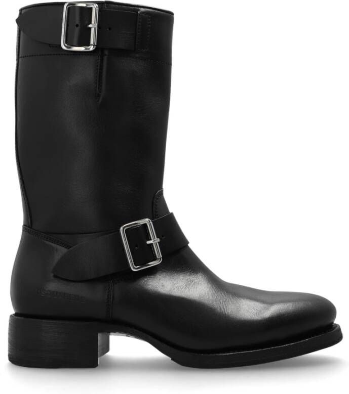 Dsquared2 Leren enkellaarzen Black Heren
