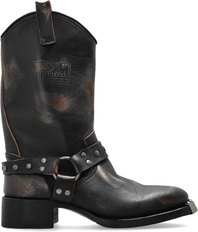 Dsquared2 Leren enkellaarzen