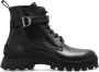 Dsquared2 Vetersluiting Leren Enkellaarzen Black Dames - Thumbnail 6