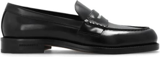 Dsquared2 Leren loafers Black Heren