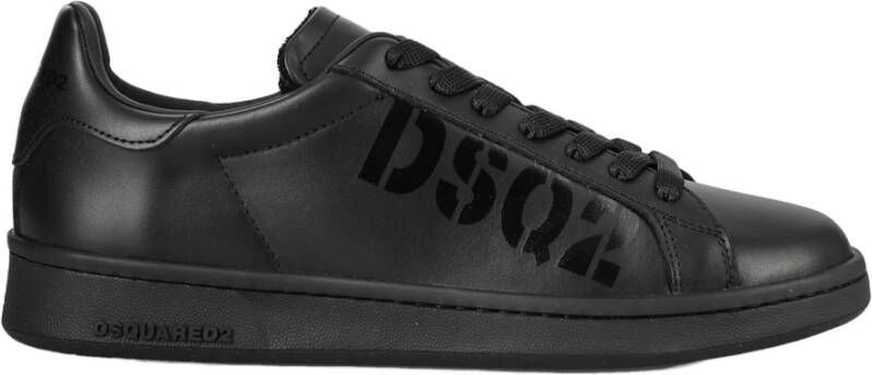Dsquared2 Leren Logo Sneakers Black Heren - Foto 3