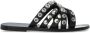 Dsquared2 Leren slippers met studs - Thumbnail 1