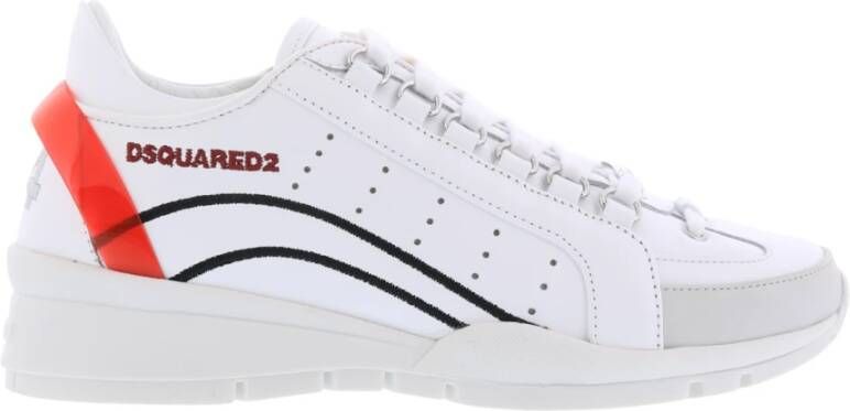 Dsquared2 Luxe leren sneakers voor vrouwen White Dames