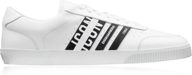 Dsquared2 Leren Vetersneakers White Heren