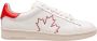 Dsquared2 Leren Wit Rood Boxer Sneakers - Thumbnail 9